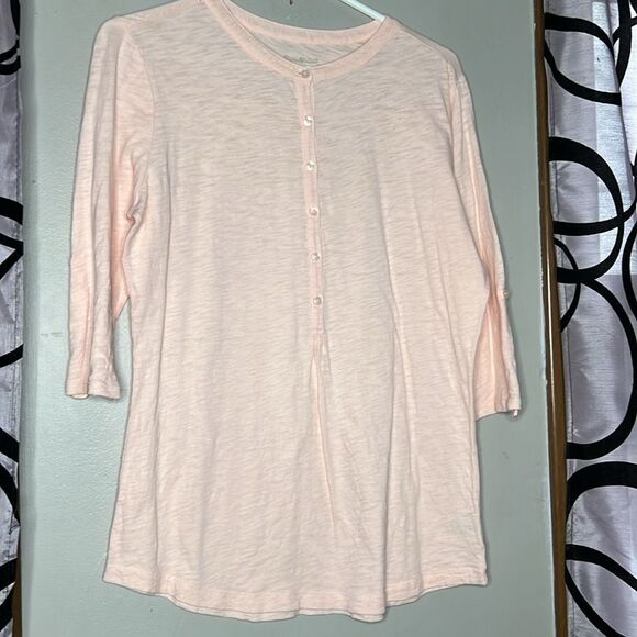 Eddie Bauer Henley Tee Medium - Picture 3 of 8